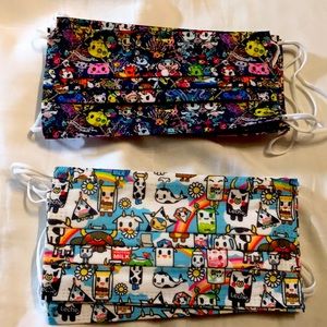 Tokidoki disposable masks 5 moodiest & 5 colorful